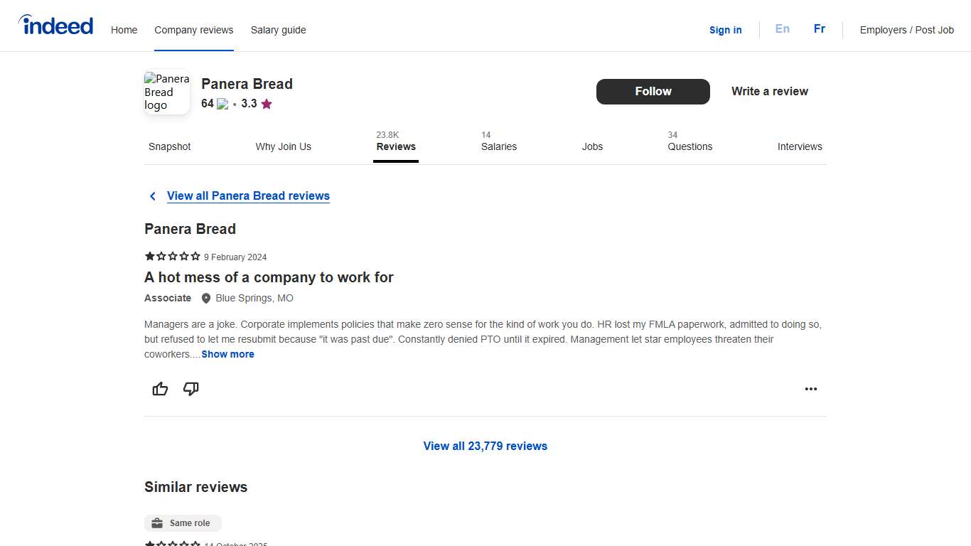 Panera Bread employee review: A hot mess of a company to work for Indeed.com